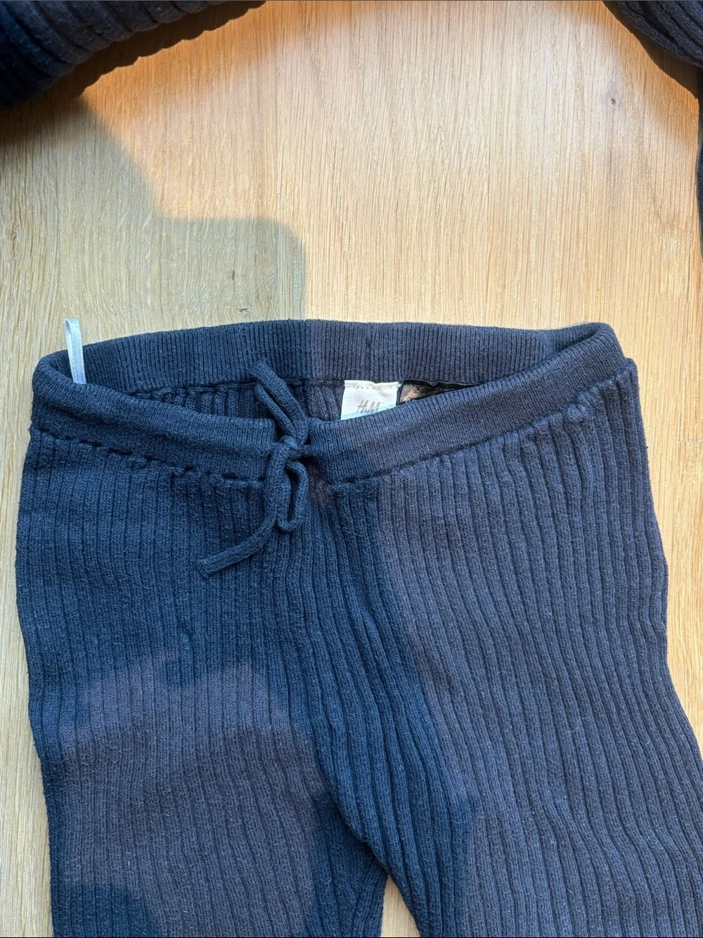 H&M Navy Ribbed Knit Kids Matching Set